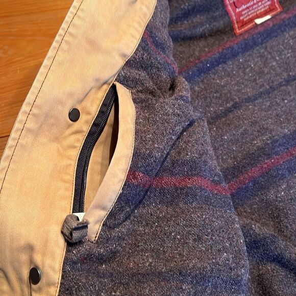 Abercrombie & Fitch Vintage Wool blend Blanket Lined Chore Coat Medium - Picture 6 of 15